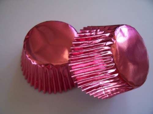 Pink Foil Cupcake Papers - Click Image to Close
